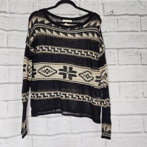 Denim & Supply Ralph Lauren Womens Multicolor Southwestern Knitted Sweater Large